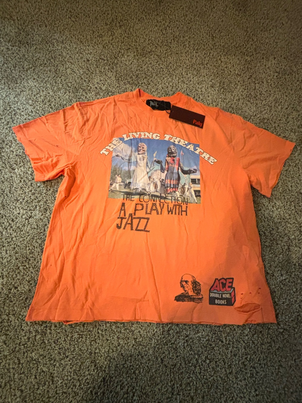 PALY HOLLYWOOD Orange Tee - Size M